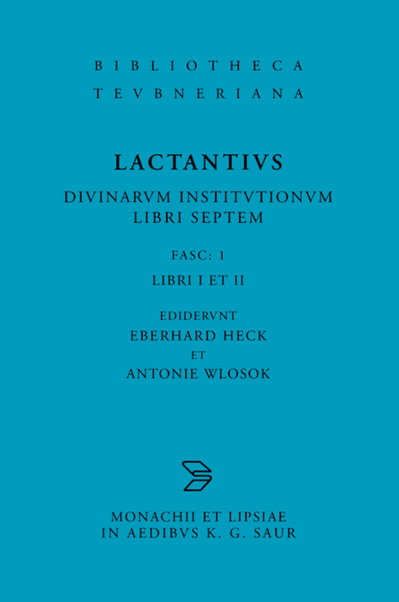 Cover image for Libri I et II ISBN 9783598712654